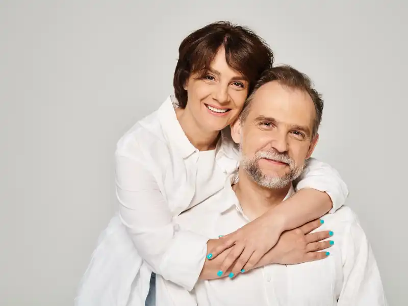 Portrait of Middle Aged Smiling Couple